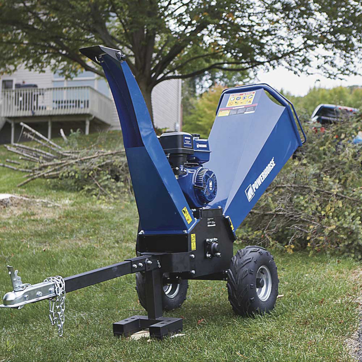 Powerhorse 115061 Towable Wood Chipper/Shredder 5-In. 420cc