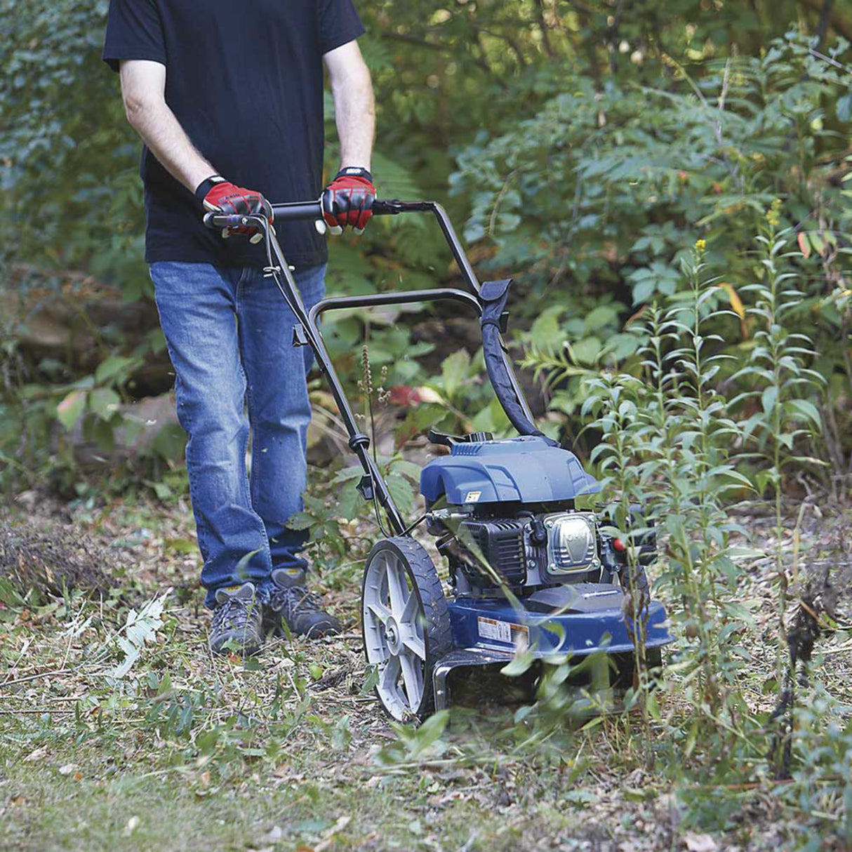 Powerhorse 115069 High-Wheel Walk-Behind String Trimmer Mower 22-In. 173CC