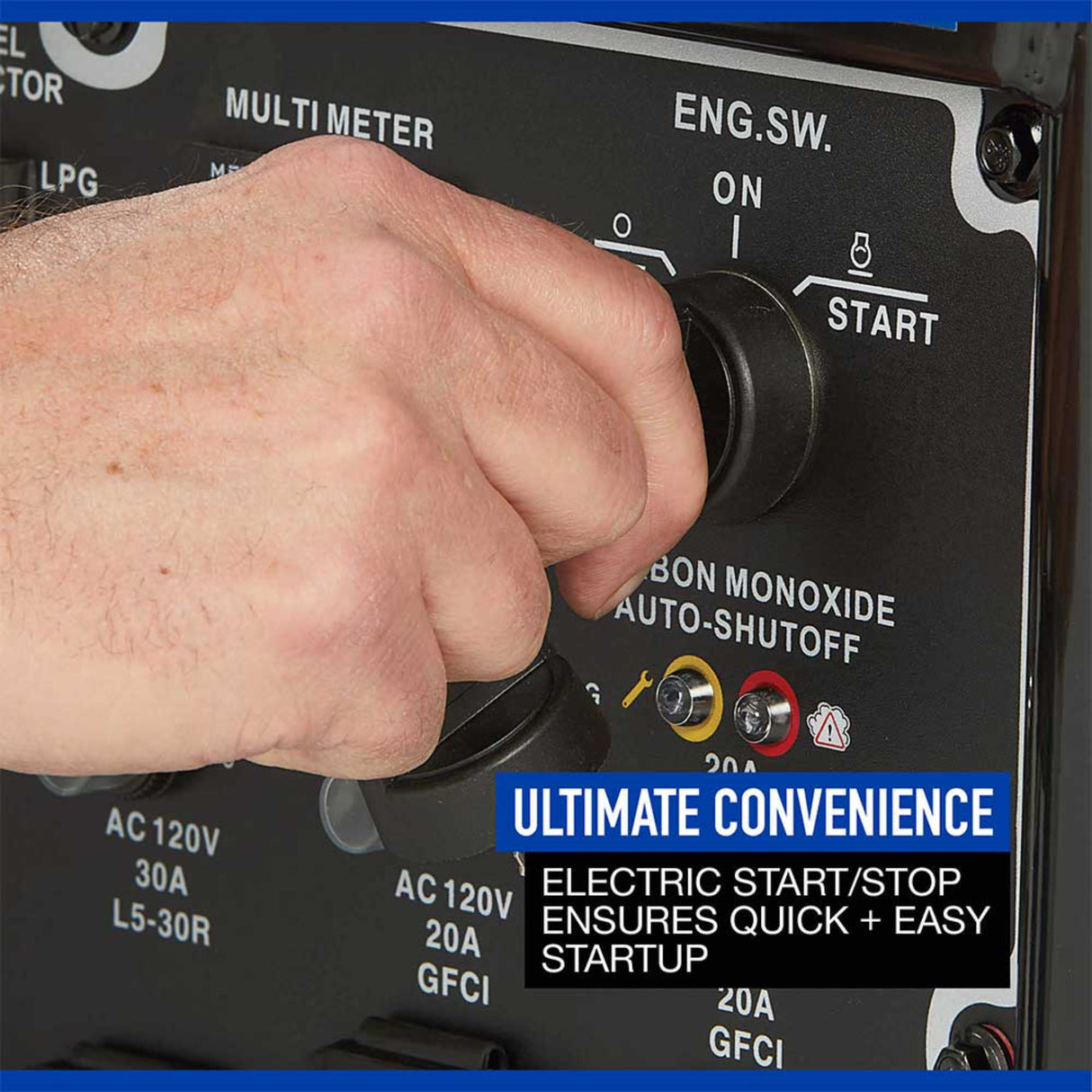 Powerhorse 6075687 Generator Dual Fuel 15,000 Surge Watt Electric Start