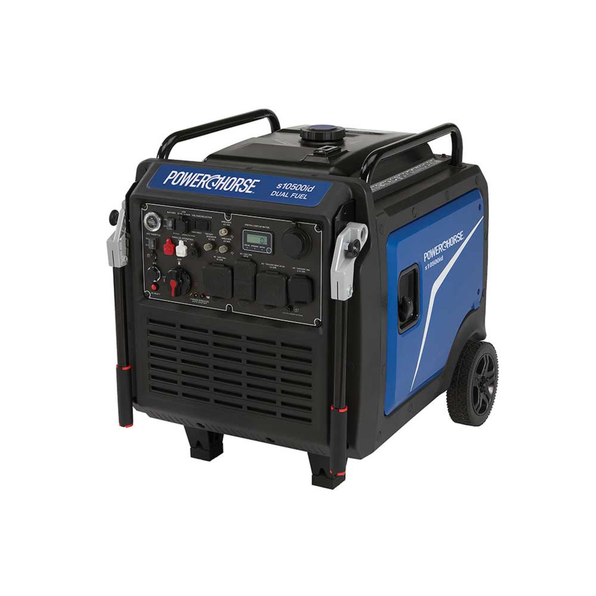 Powerhorse 6075661 Inverter Generator, Dual Fuel 10500 Surge Watts, 8300 Rated Watts