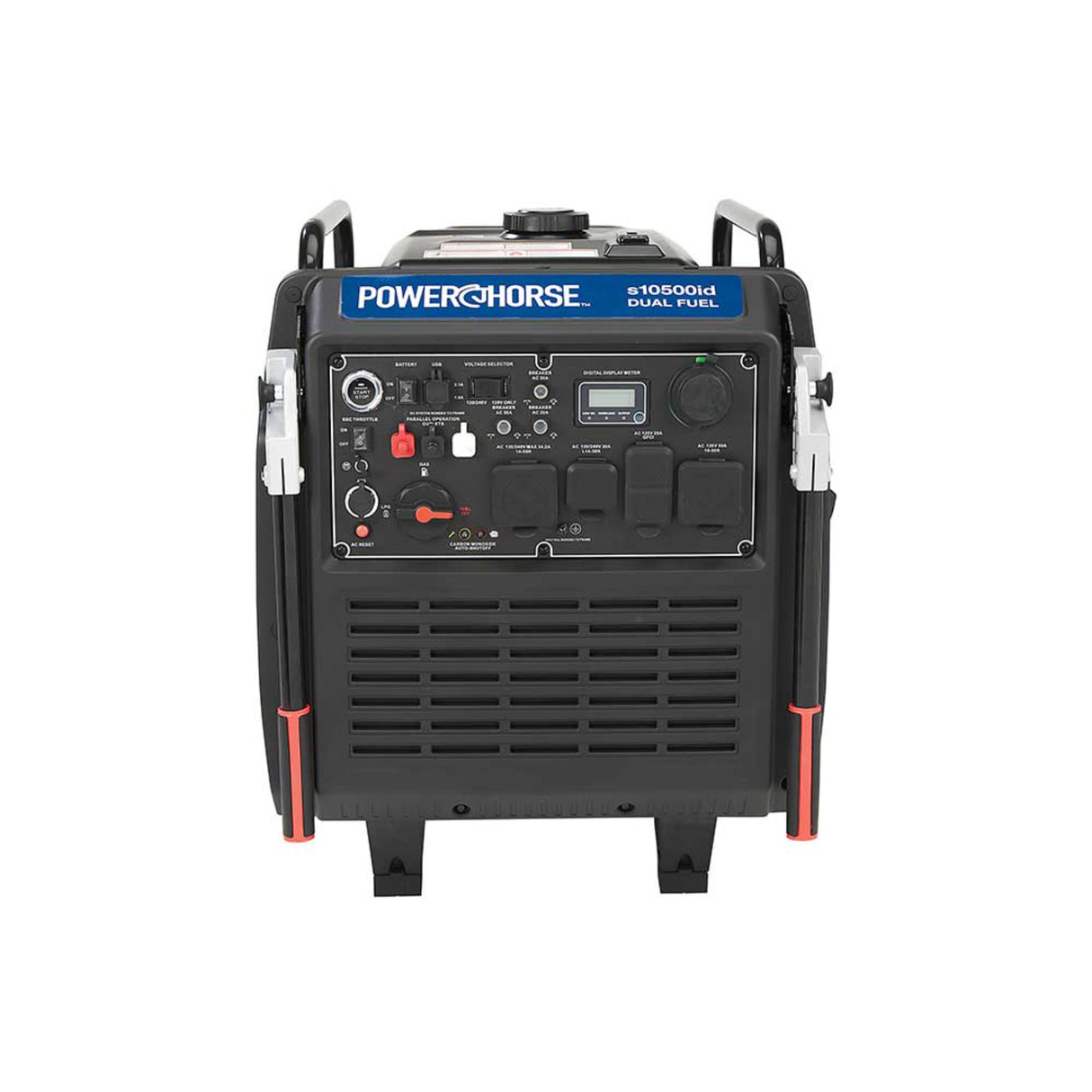 Powerhorse 6075661 Inverter Generator, Dual Fuel 10500 Surge Watts, 8300 Rated Watts