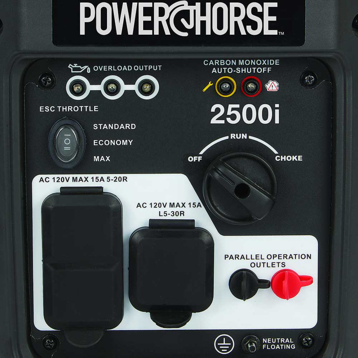 Powerhorse 6075628 Inverter Generator, 2500 Surge Watts, 1800 Rated Watts