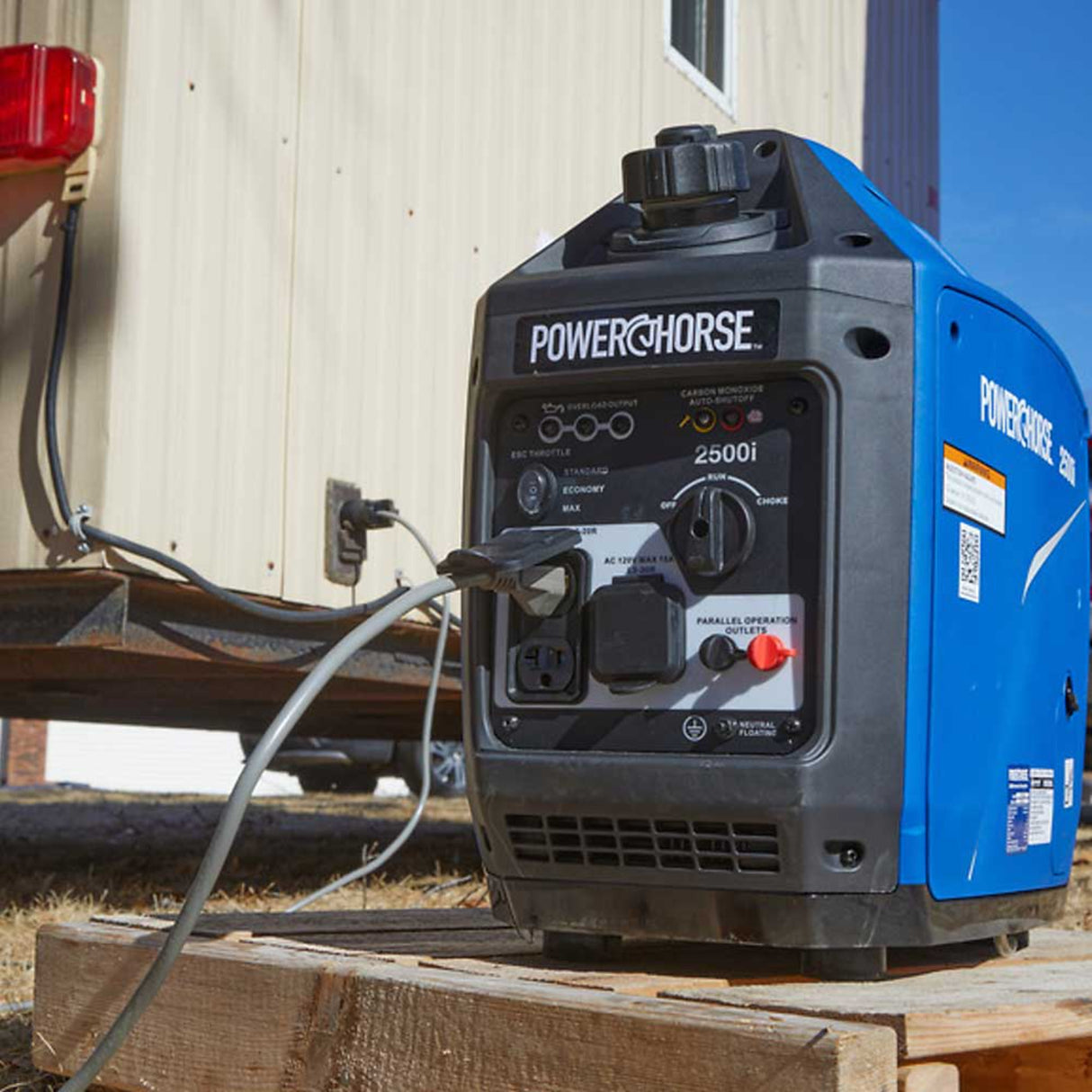 Powerhorse 6075628 Inverter Generator, 2500 Surge Watts, 1800 Rated Watts