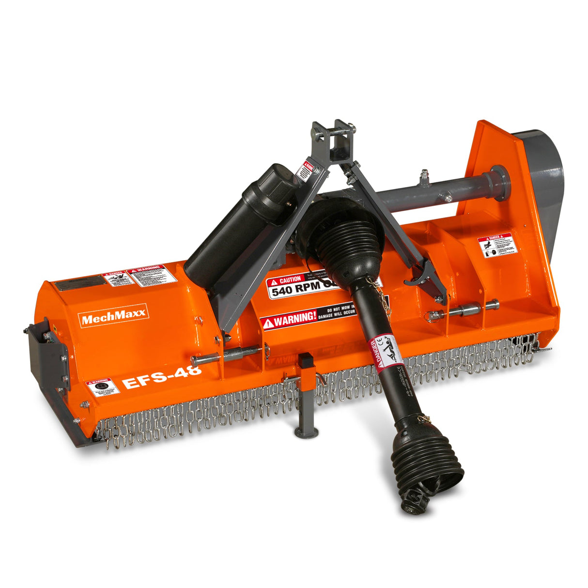 MechMaxx 48" Light-Duty PTO Flail Mower, 3-Point, 15-35HP, EFS48