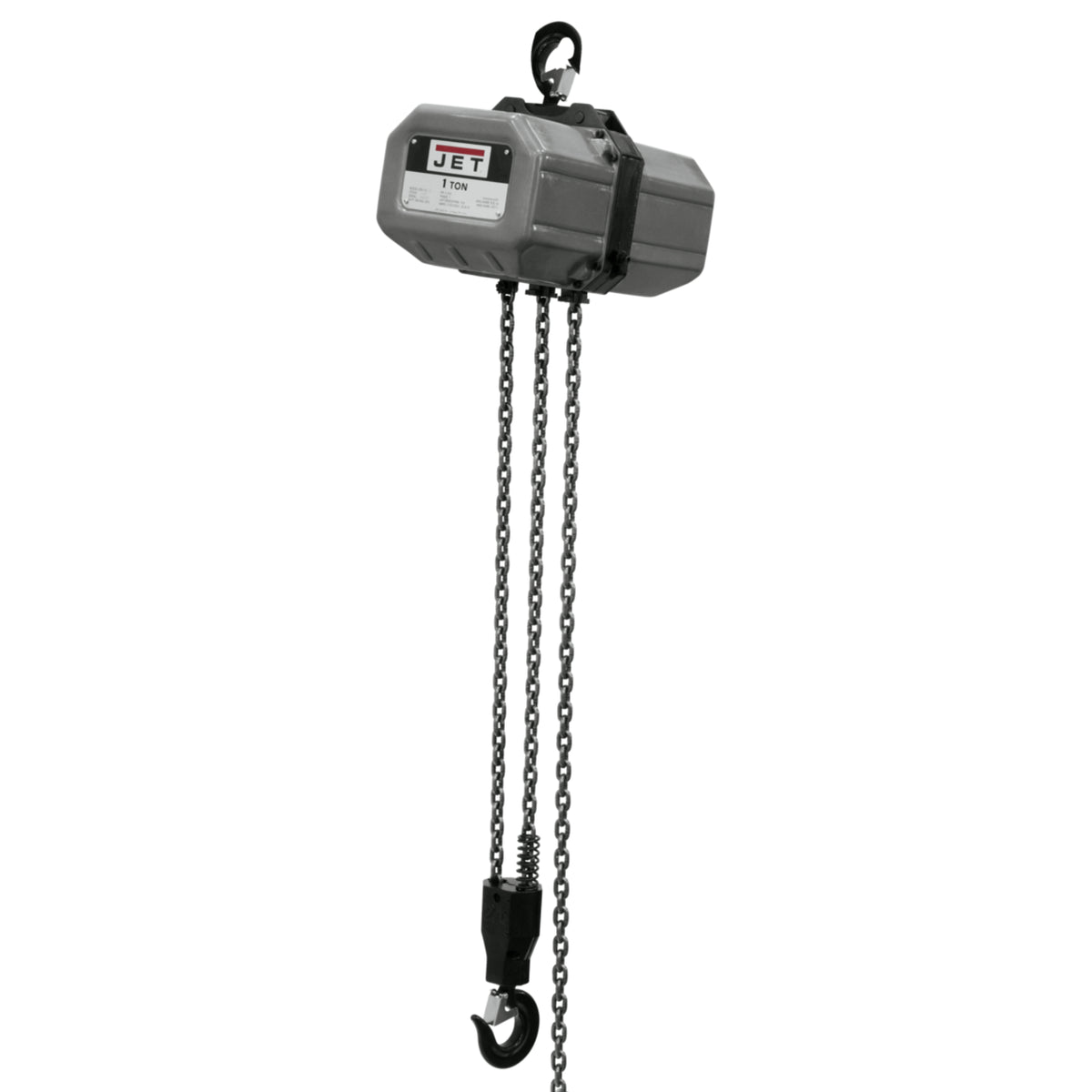 JET 1SS-3C-15 1-Ton Electric Chain Hoist, 3-Phase, 15' Lift