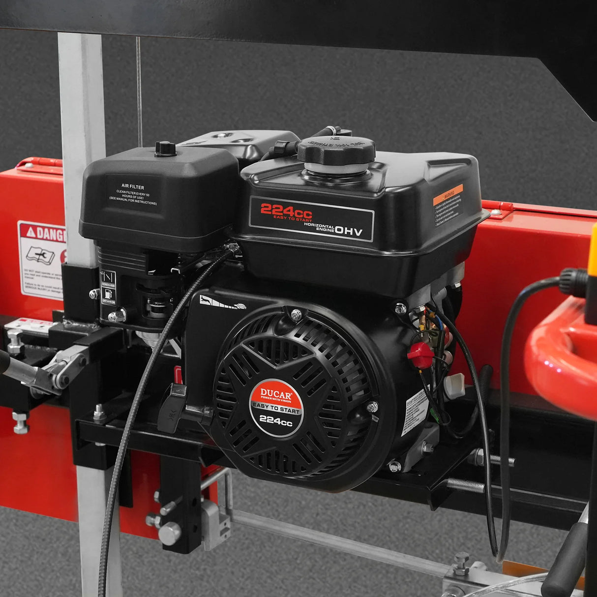 MechMaxx 22" Gas-Powered Portable Sawmill with 224cc 7HP DUCAR Engine