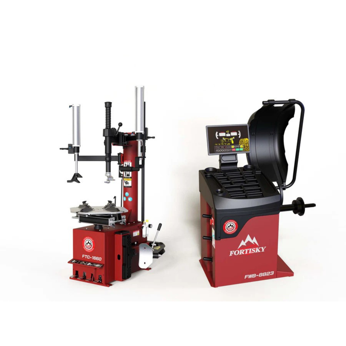 Fortisky Tire Changer 2.0HP Stronger Motor & Wheel Balancer Combo 1660-8823