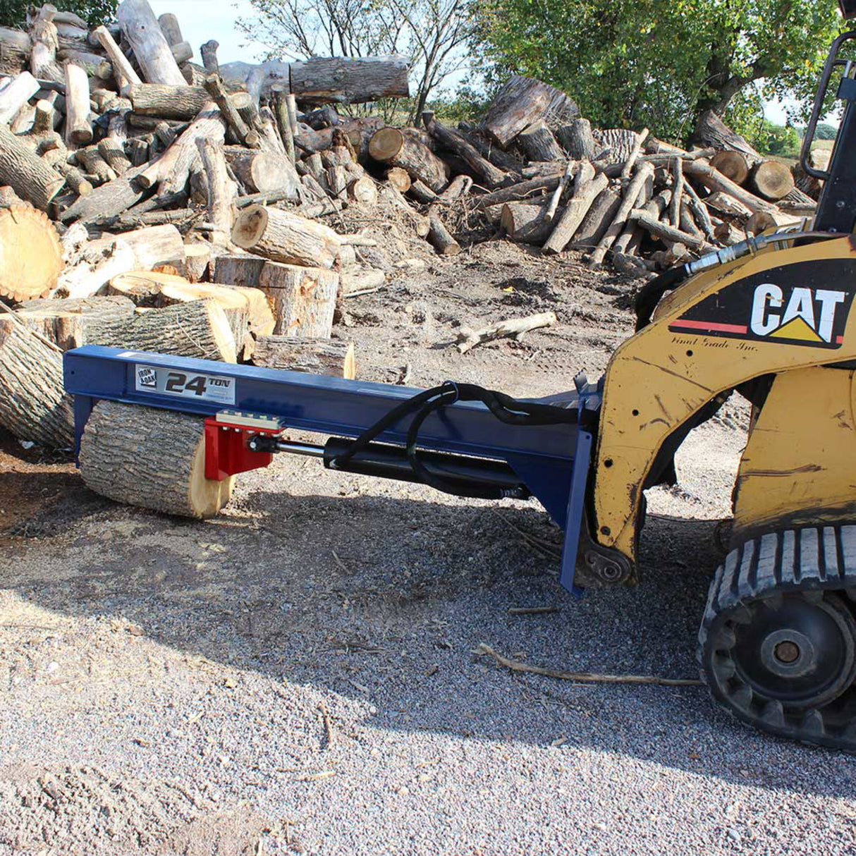 Iron & Oak SMH2419 24-Ton Log Splitter Skid Steer Attachment