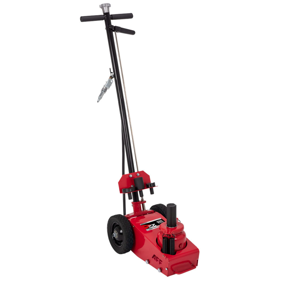 AFF 22-Ton Single-Stage Air/Hydraulic Truck Axle Jack with Self-Retracting Return