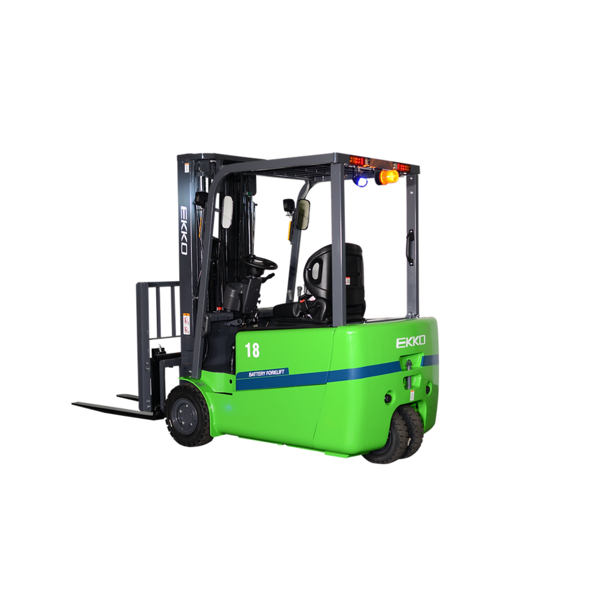 EKKO EK18AT-212Li 4,000 lbs, 212" Lift 3-Wheel Lithium Forklift