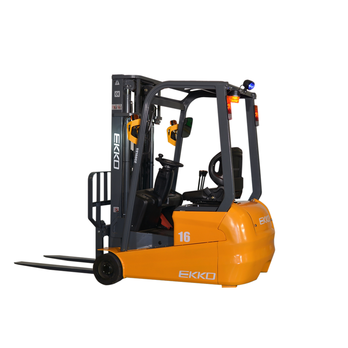 EKKO EK16A-177 3,500 lbs 177" Lift 3-Wheel Forklift