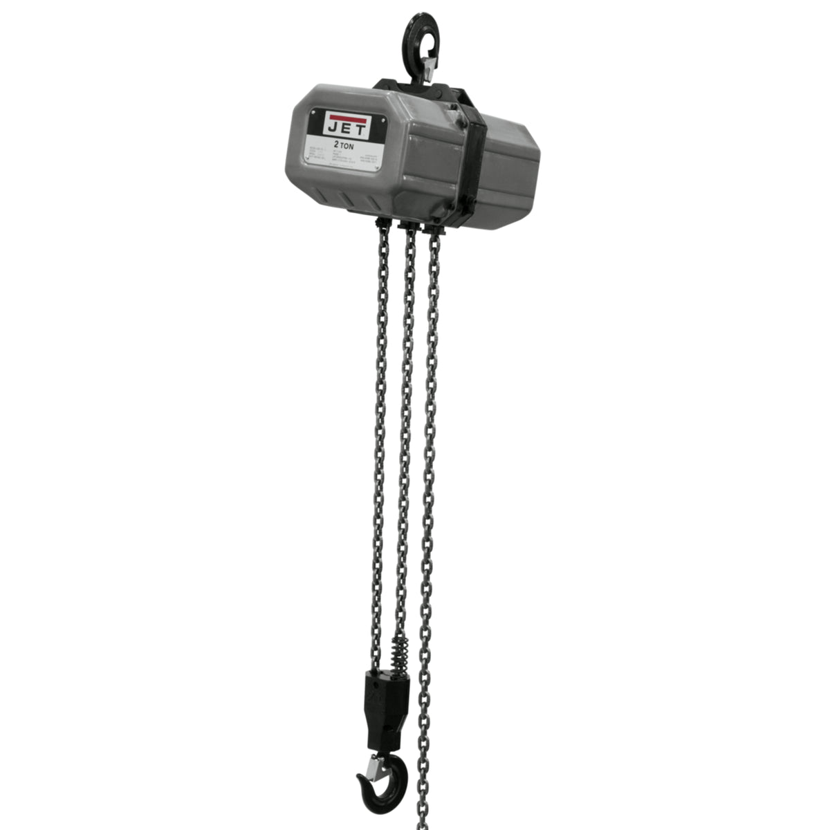 JET 2SS-3C-15 2-Ton Electric Chain Hoist, 3-Phase, 15' Lift
