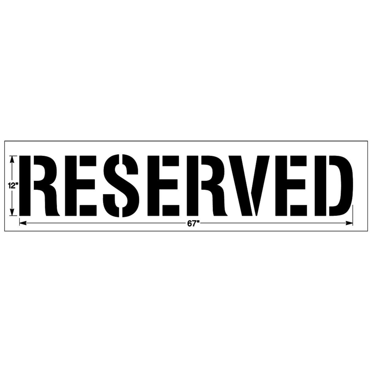 Newstripe RESERVED Stencil