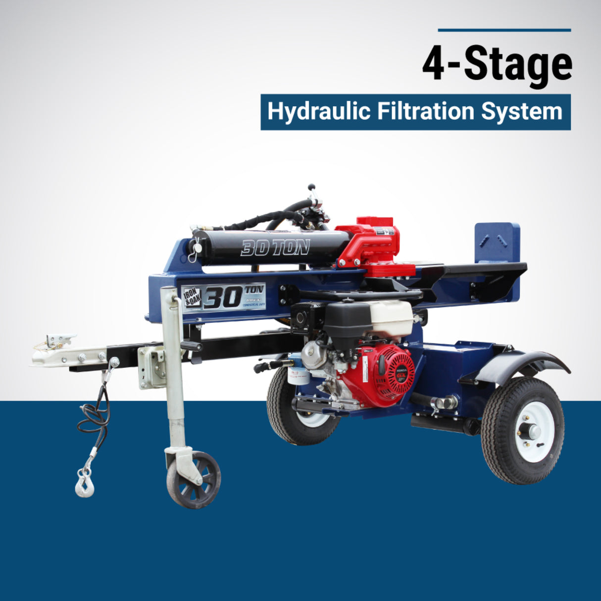 Iron & Oak BHVH3018GX 30-Ton Vertical Horizontal Log Splitter