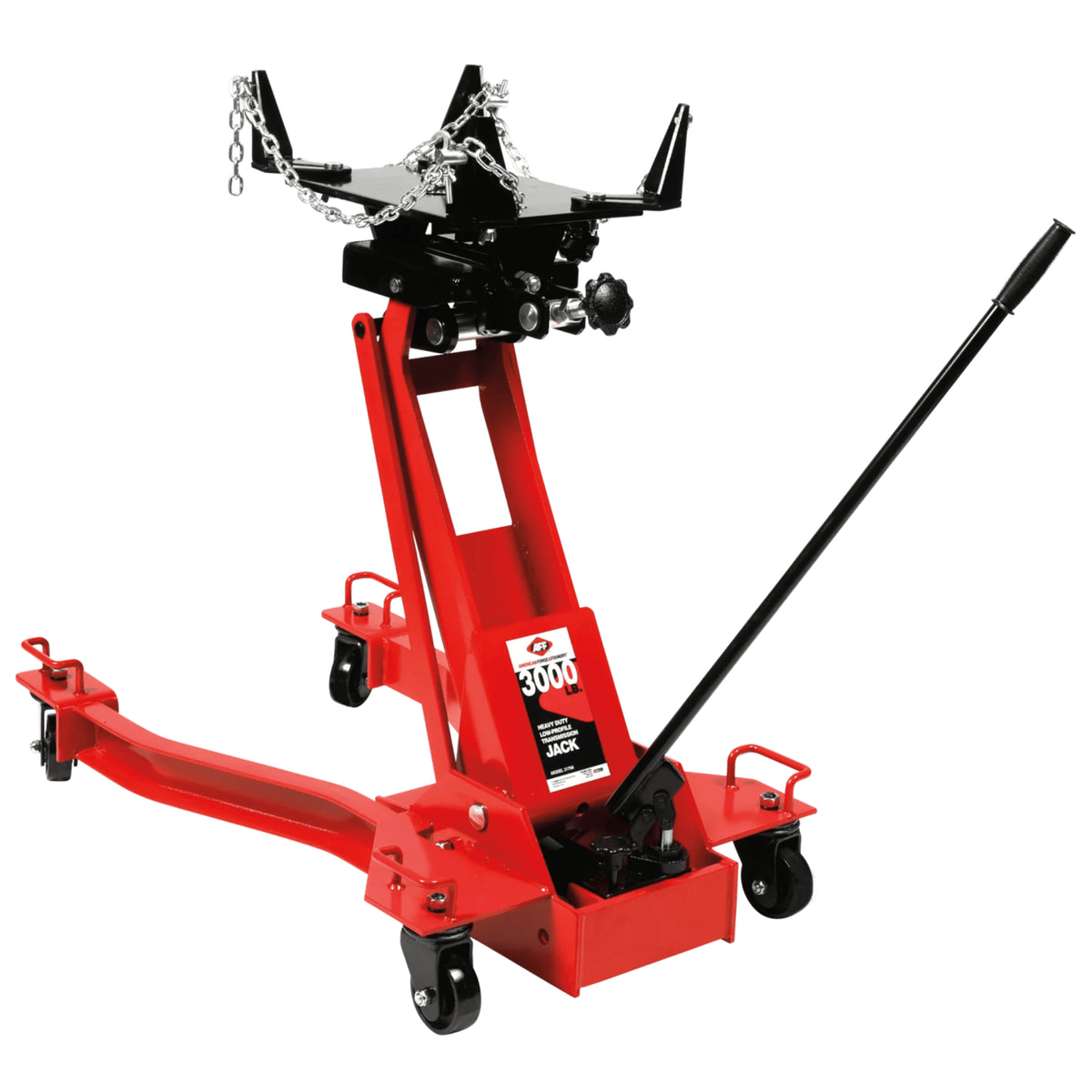 AFF 3,000-lb Low Profile Transmission Jack with Wishbone Design