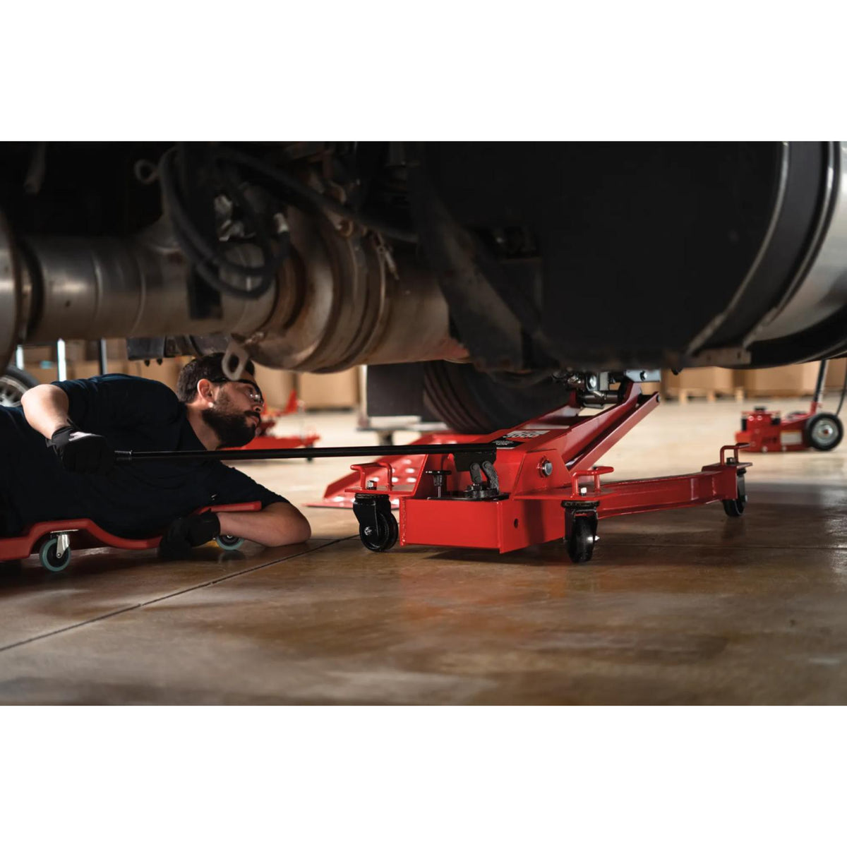 AFF 3,000-lb Low Profile Transmission Jack with Wishbone Design