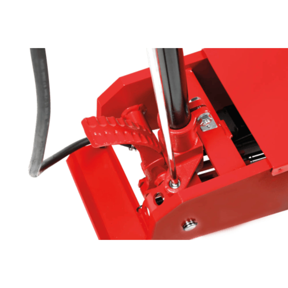 AFF 20-Ton Air/Hydraulic Long-Chassis Service Jack with Foot-Operated Pump