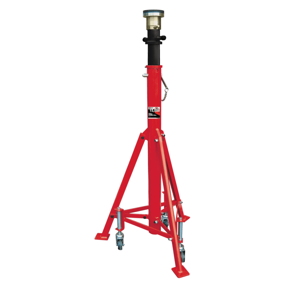 AFF 7.5-Ton Fixed High Truck Stand, 57"-82" with Spring-Loaded Tower