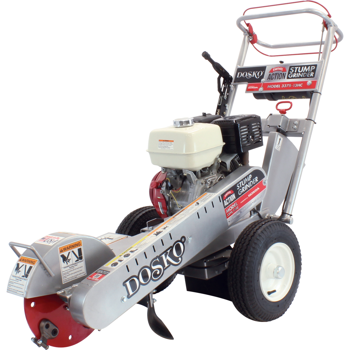 Dosko 337S-13HC Swivel Stump Grinder, 13 HP Walk-Behind, Honda GX390