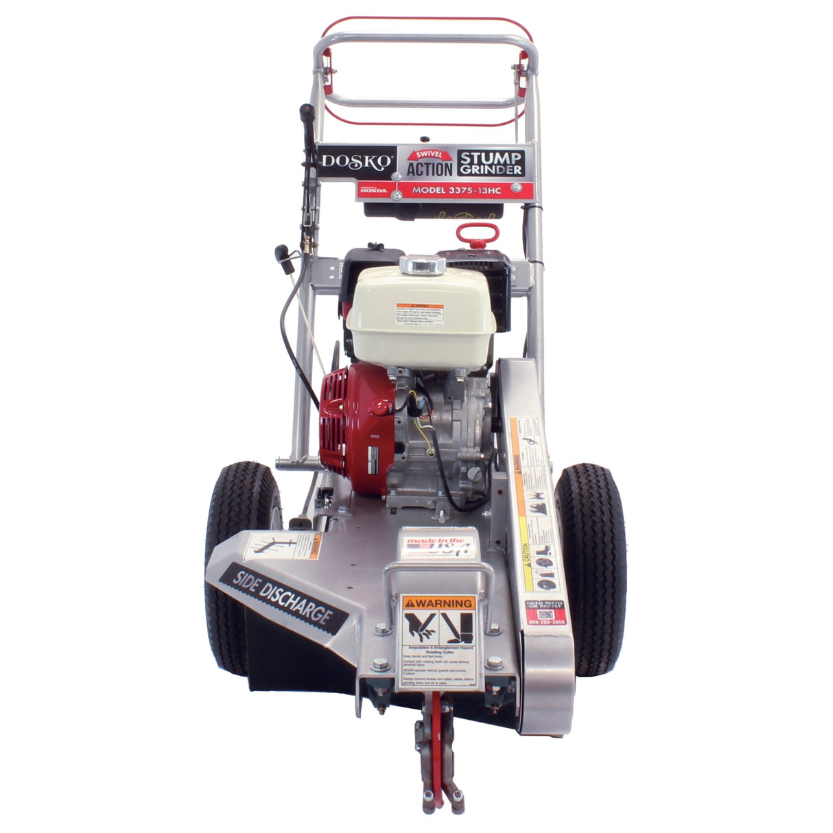 Dosko 337S-13HC Swivel Stump Grinder, 13 HP Walk-Behind, Honda GX390