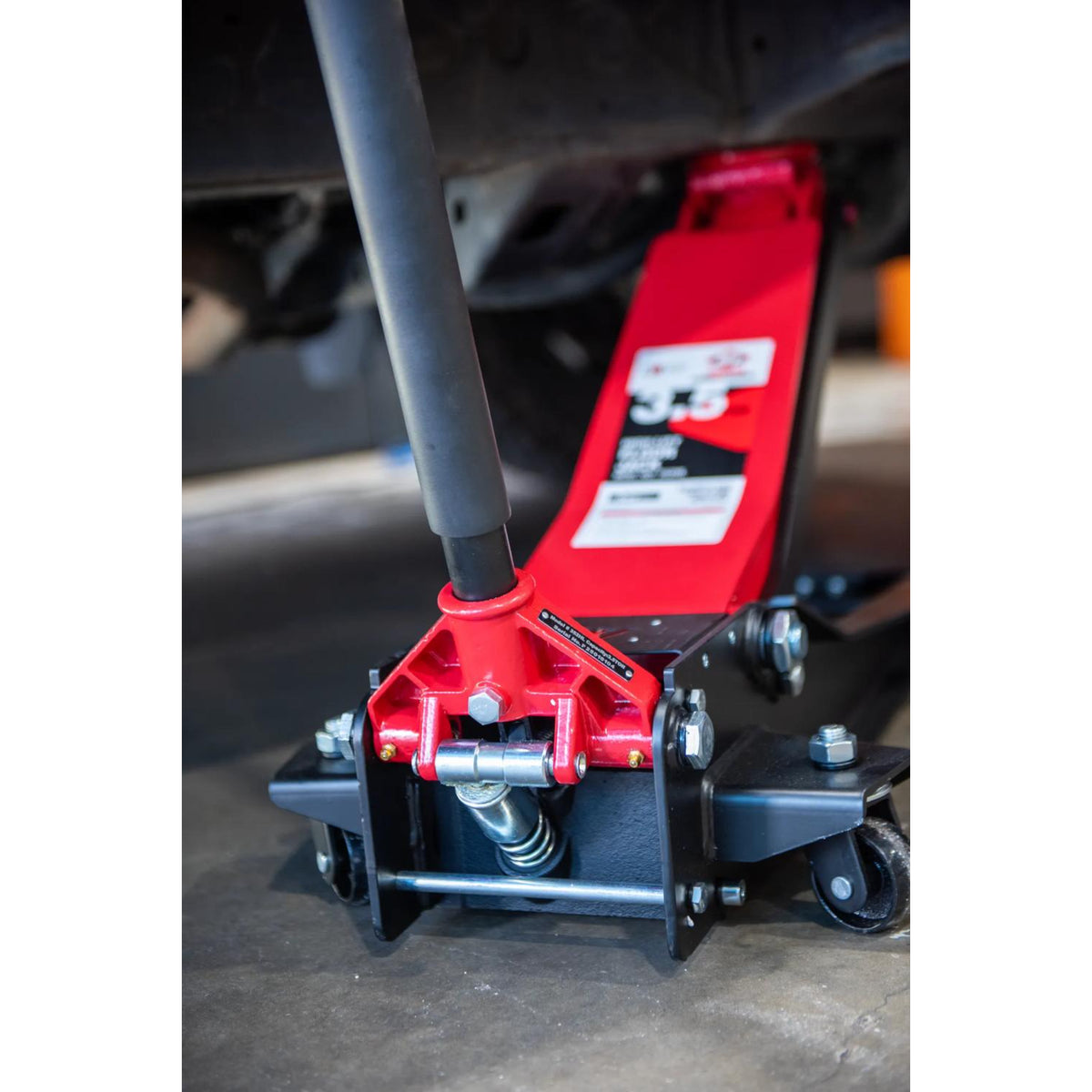 AFF 3.5-Ton High-Lift Floor Jack with 2-Piece Handle & Lightning Hydraulics