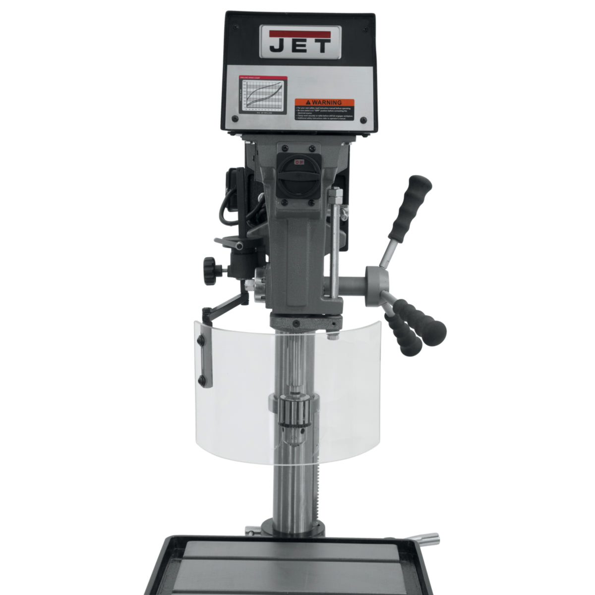 JET J-A3816 15" 6-Speed Floor Drill Press, 115/230V 1Ph