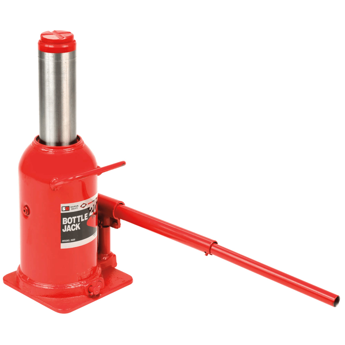 AFF 20-Ton Super-Duty Manual Bottle Jack with Welded Cylinder & Forged Base