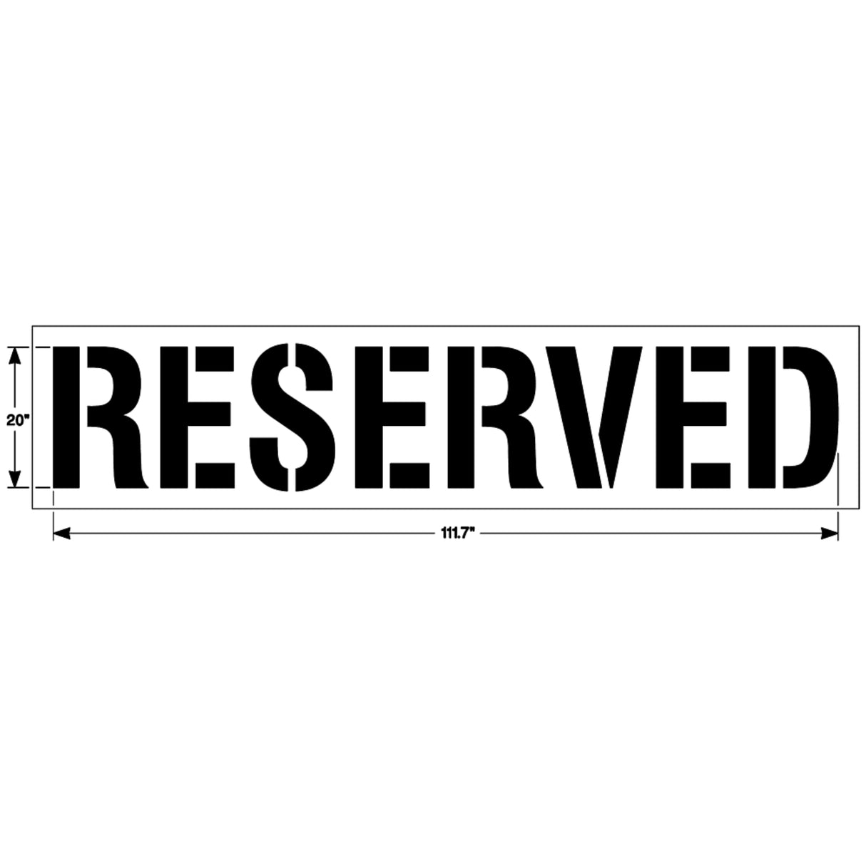 Newstripe RESERVED Stencil