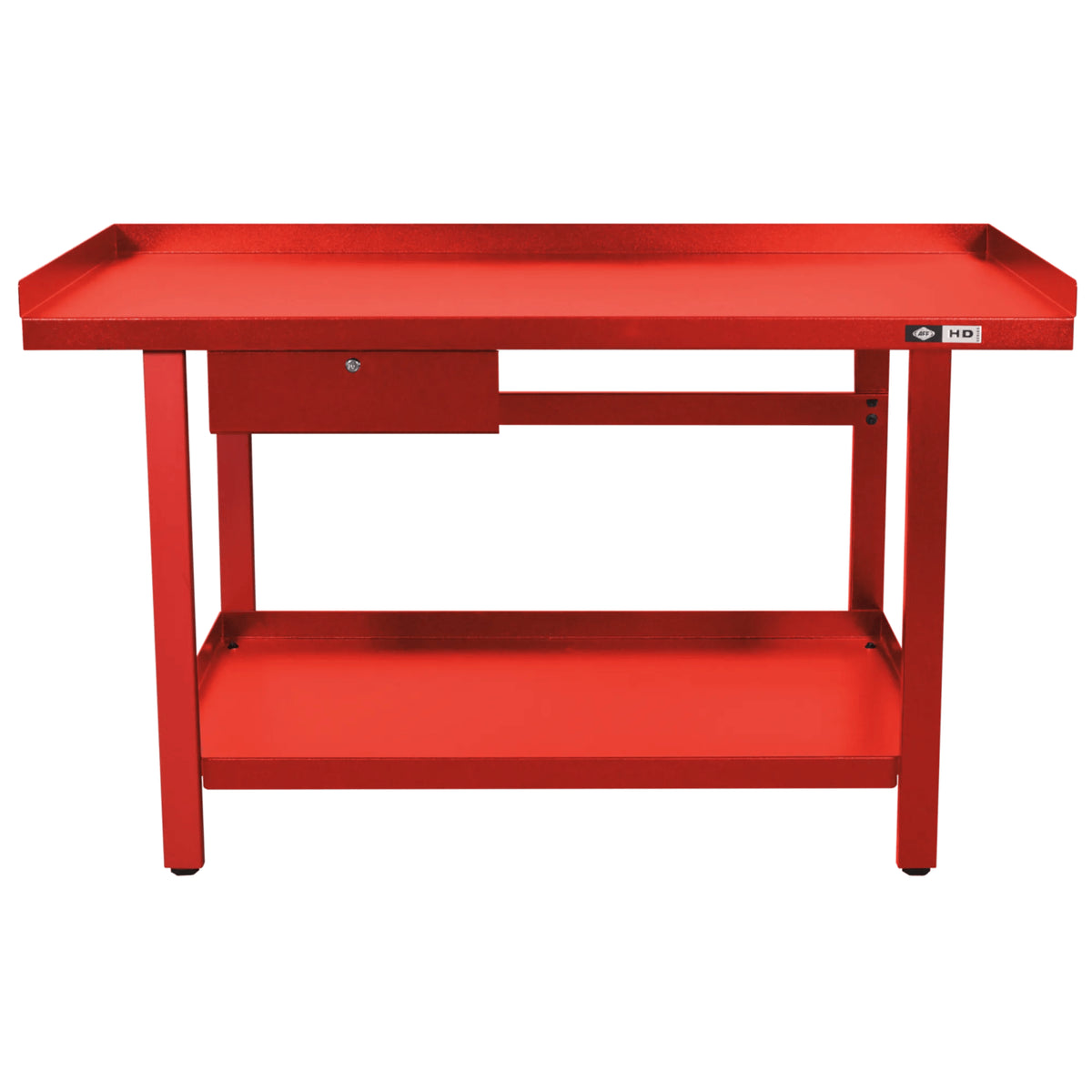 AFF 61" x 31" Heavy-Gauge Steel Workbench with Drawer & Shelf, 1,300-lb Capacity