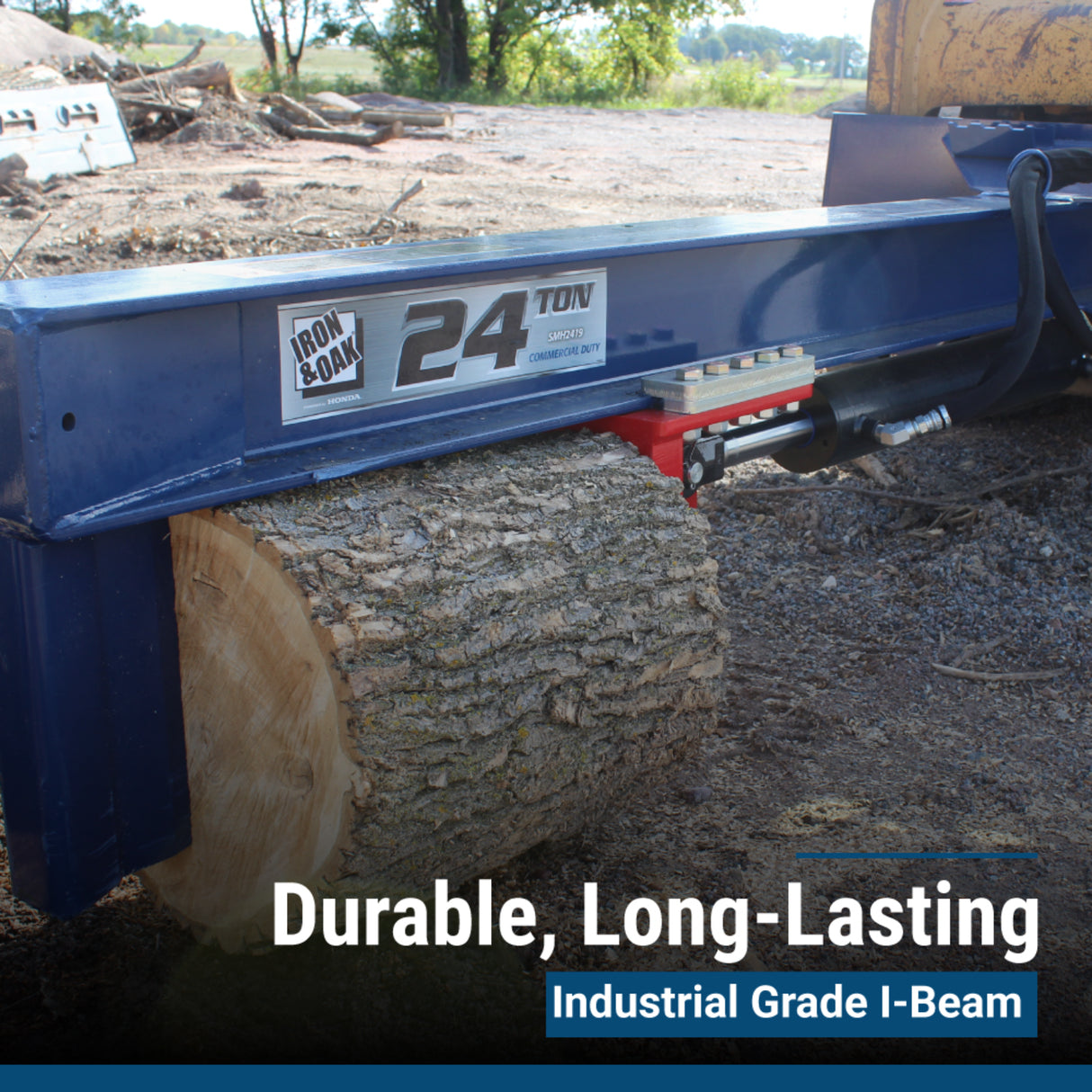 Iron & Oak SMH2419 24-Ton Log Splitter Skid Steer Attachment