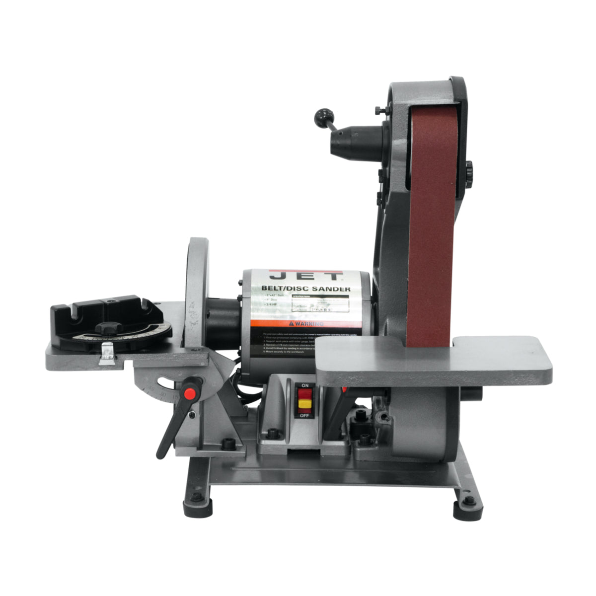 JET J-41002 2" × 42" Bench Belt Grinder & Disc Sander