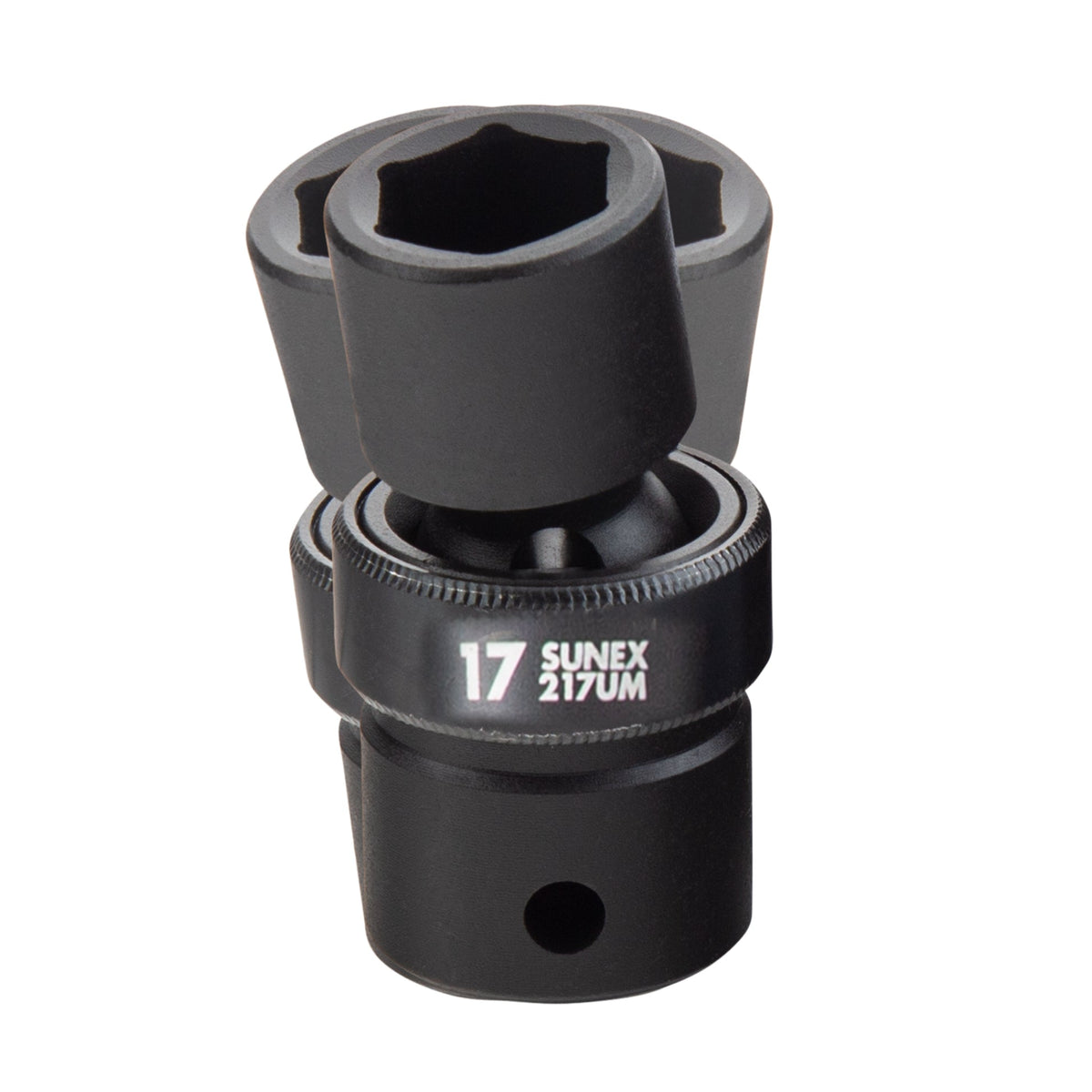 SUNEX 2665 1/2" Drive Metric 6-Point Standard Universal Impact Socket Set, 13-Piece