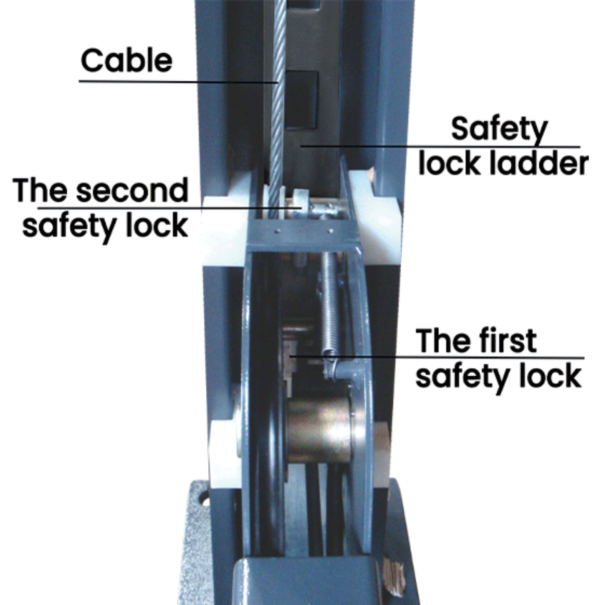 AMGO 408-P 8,000 lb 4-Post Parking Lift Deluxe Storage Model