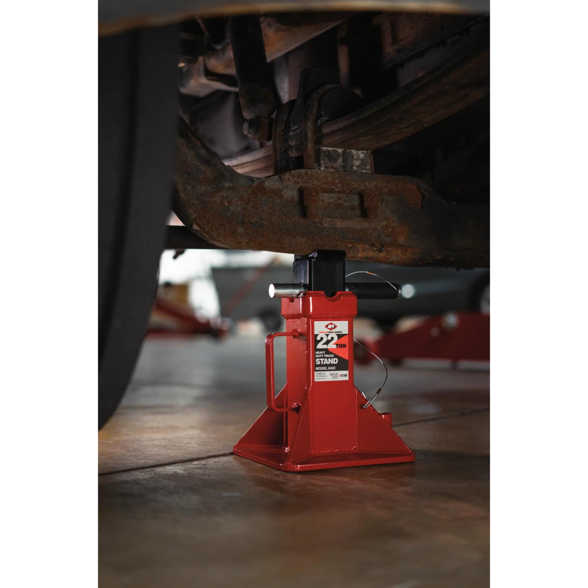 AFF 22-Ton Pin-Style Safety Stand with V-Shaped Saddle & Carrying Handle