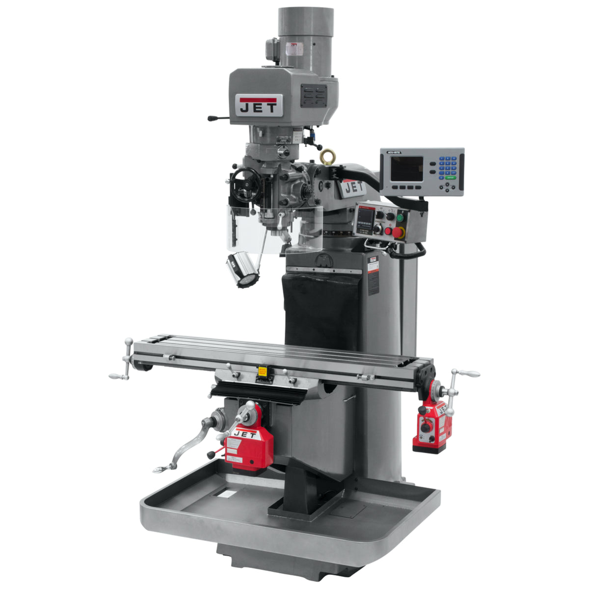 JET JTM-949EVS Mill with ACU-RITE 203 DRO and X/Y Powerfeeds