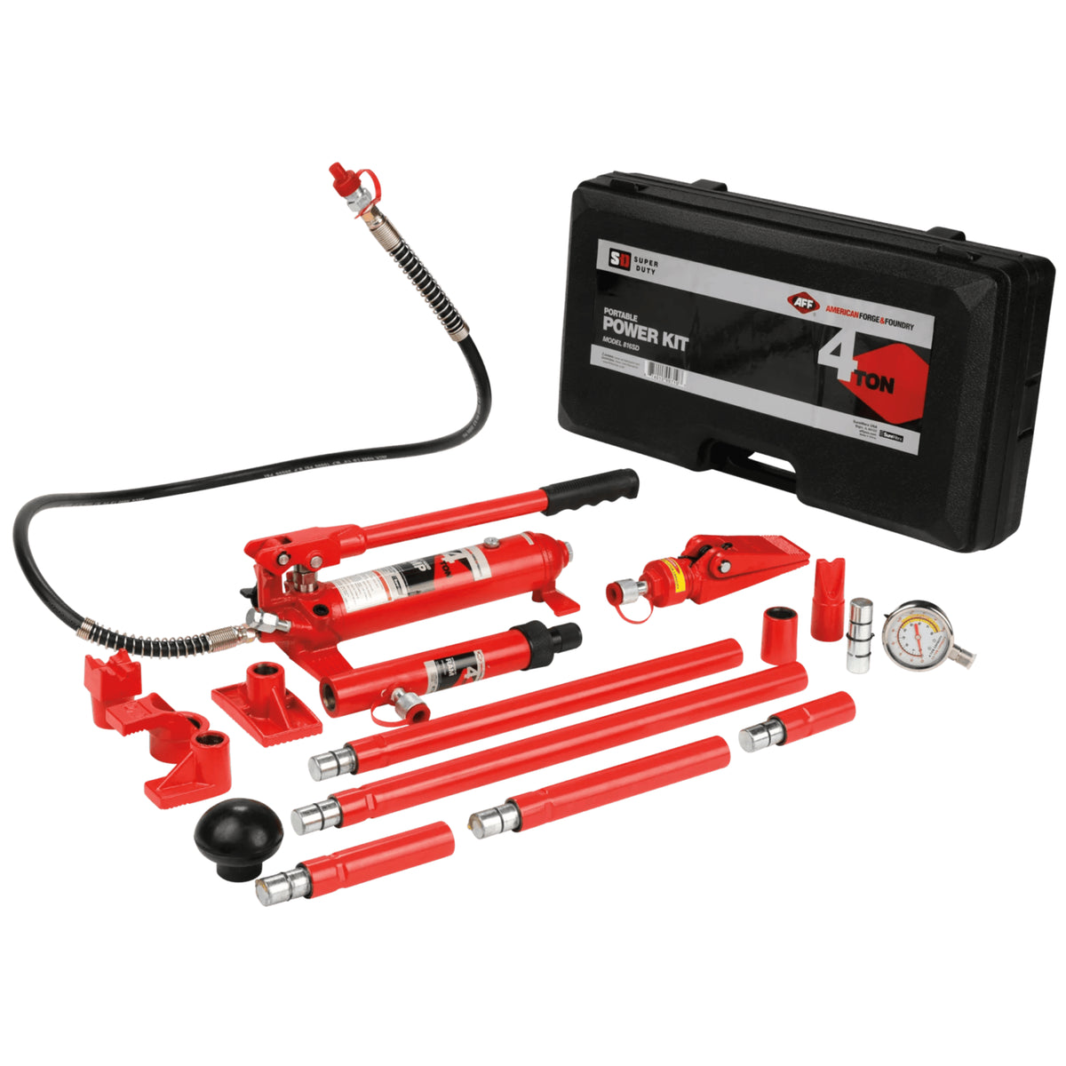 AFF 4-Ton Super-Duty Body & Frame Repair Kit with Hand Pump and Cylinder