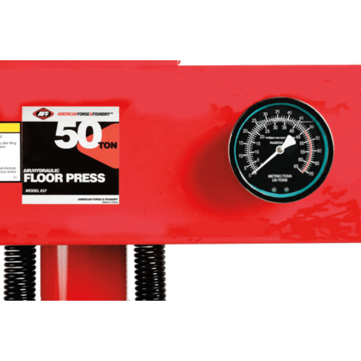 AFF 50-Ton Heavy-Duty Floor Shop Press with Multi-Position Bed