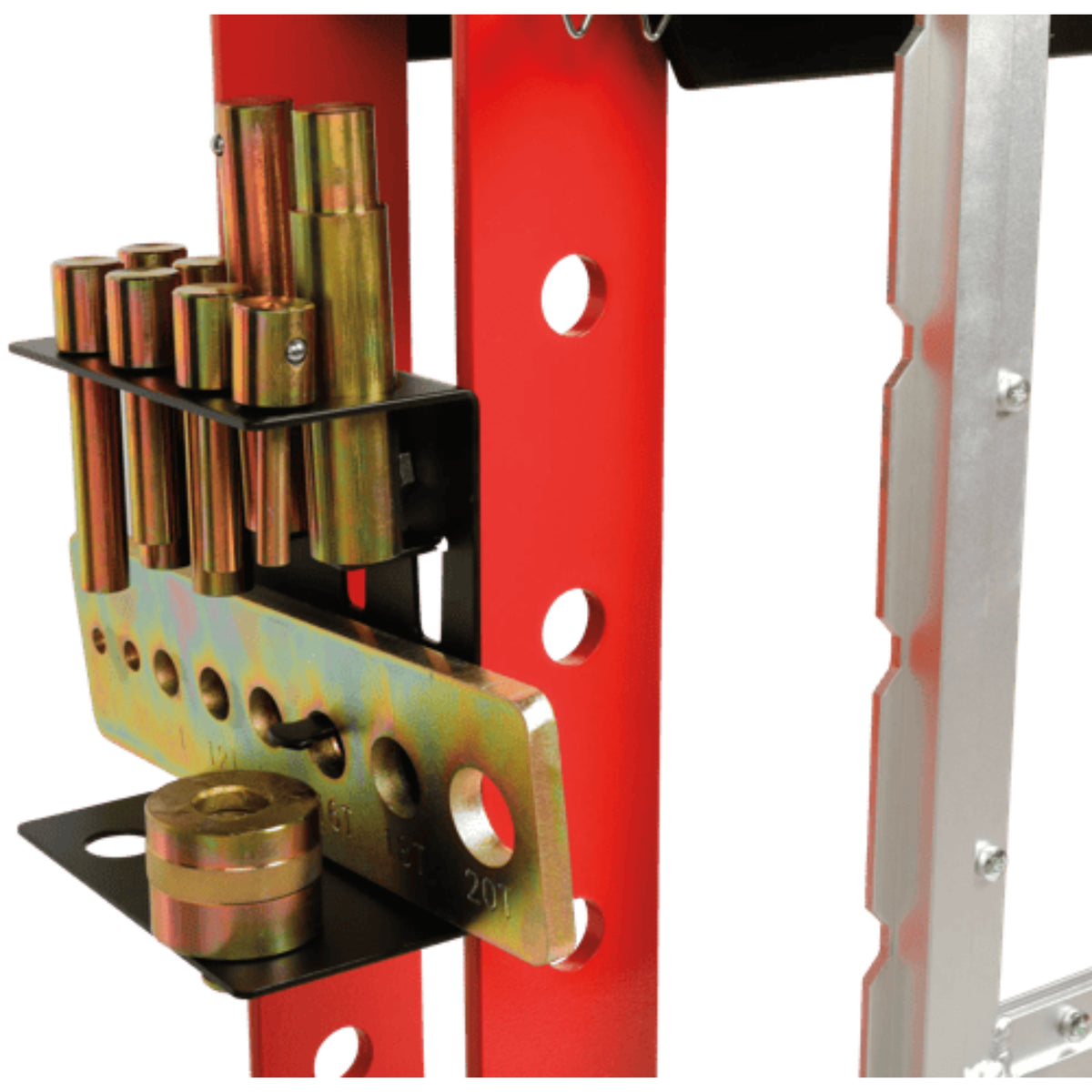 AFF 30-Ton Super-Duty Shop Press with Dual Air Motor & Glycerin Gauge