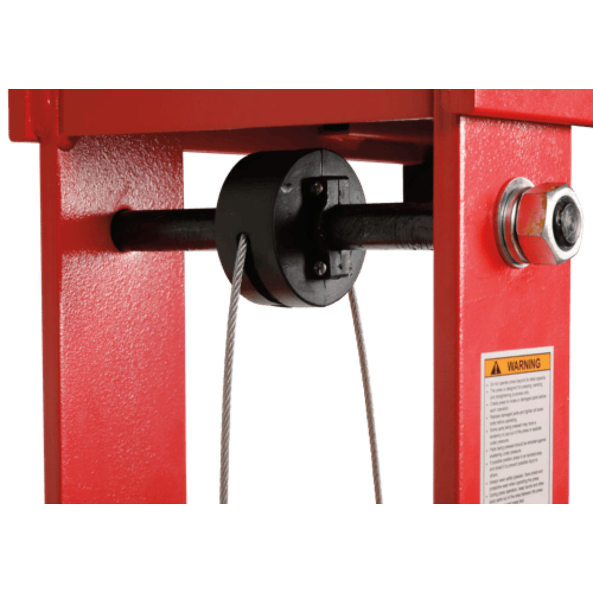 AFF 50-Ton Super-Duty Shop Press with Dual Air Motor & Cable Winch