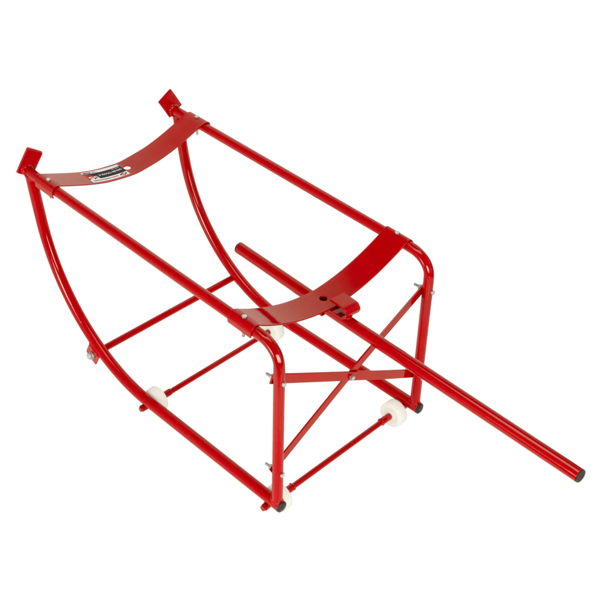AFF 55-Gallon Steel Drum Cradle with 4 Wheels, 660-lb Capacity