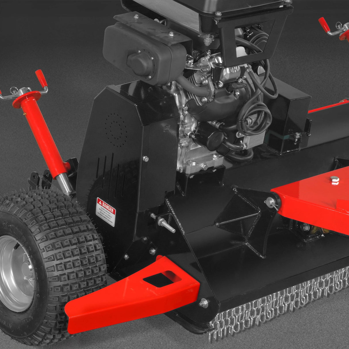 MechMaxx 55" Tow-Behind ATV Offset Flail Mower, 23HP 679cc Gas, E-Start