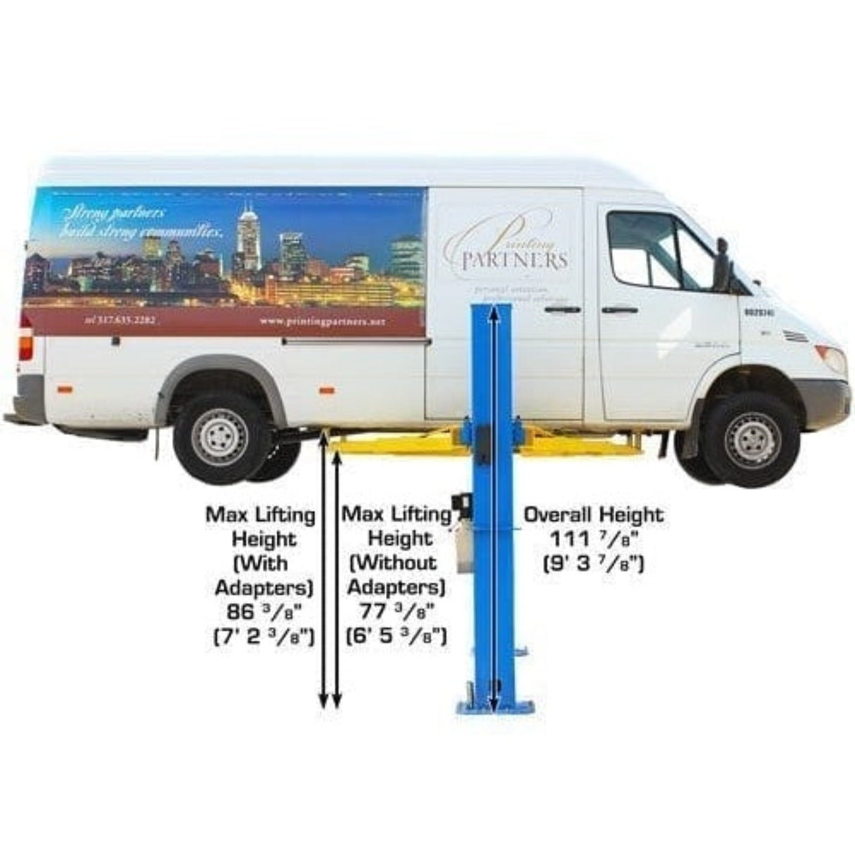 Atlas BP10000X 10,000 lb Baseplate 2-Post Lift
