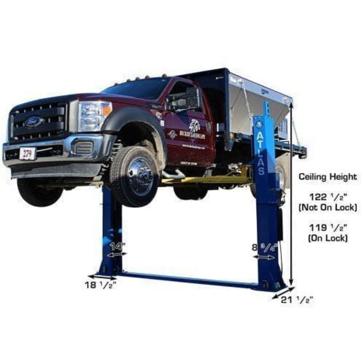 Atlas BP12000X 12,000 lb Baseplate 2-Post Lift