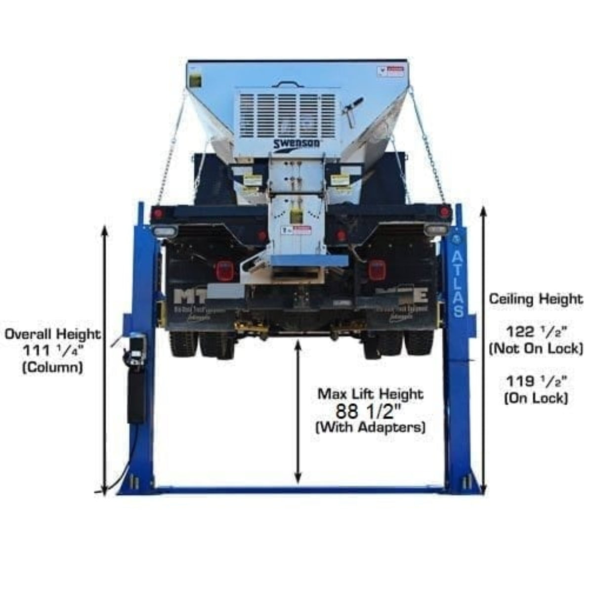 Atlas BP12000X 12,000 lb Baseplate 2-Post Lift