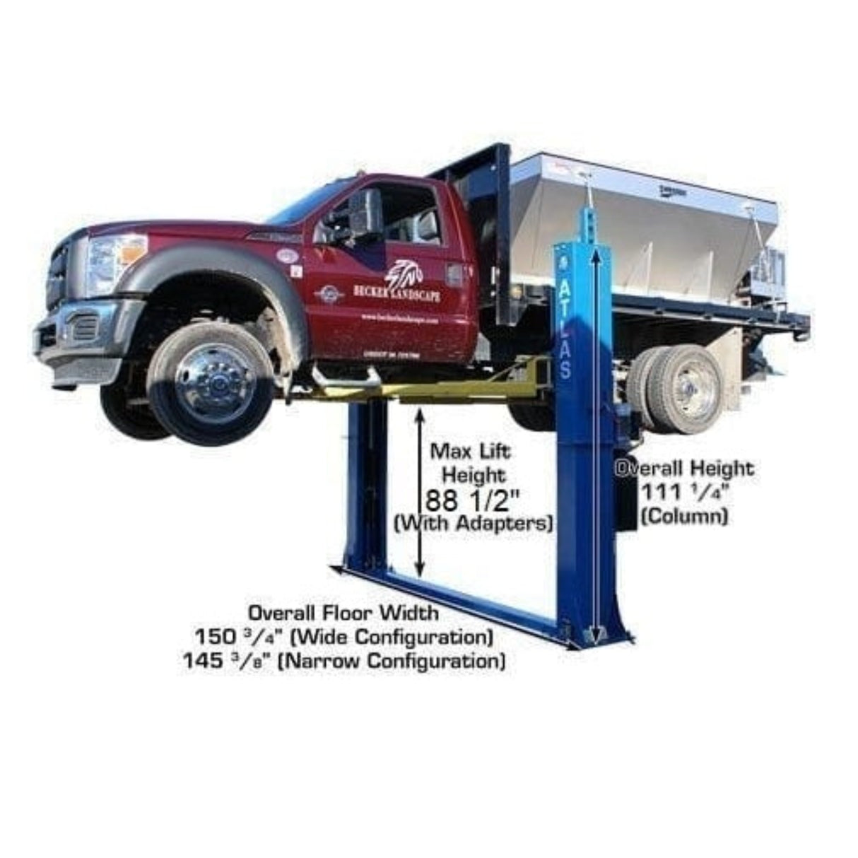 Atlas BP12000X 12,000 lb Baseplate 2-Post Lift