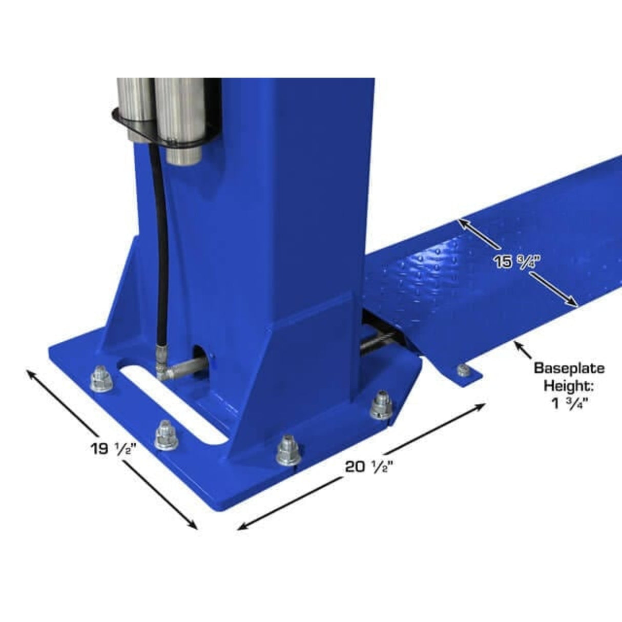 Atlas Platinum PVL9BP ALI Certified 9,000 lb Baseplate 2-Post Lift