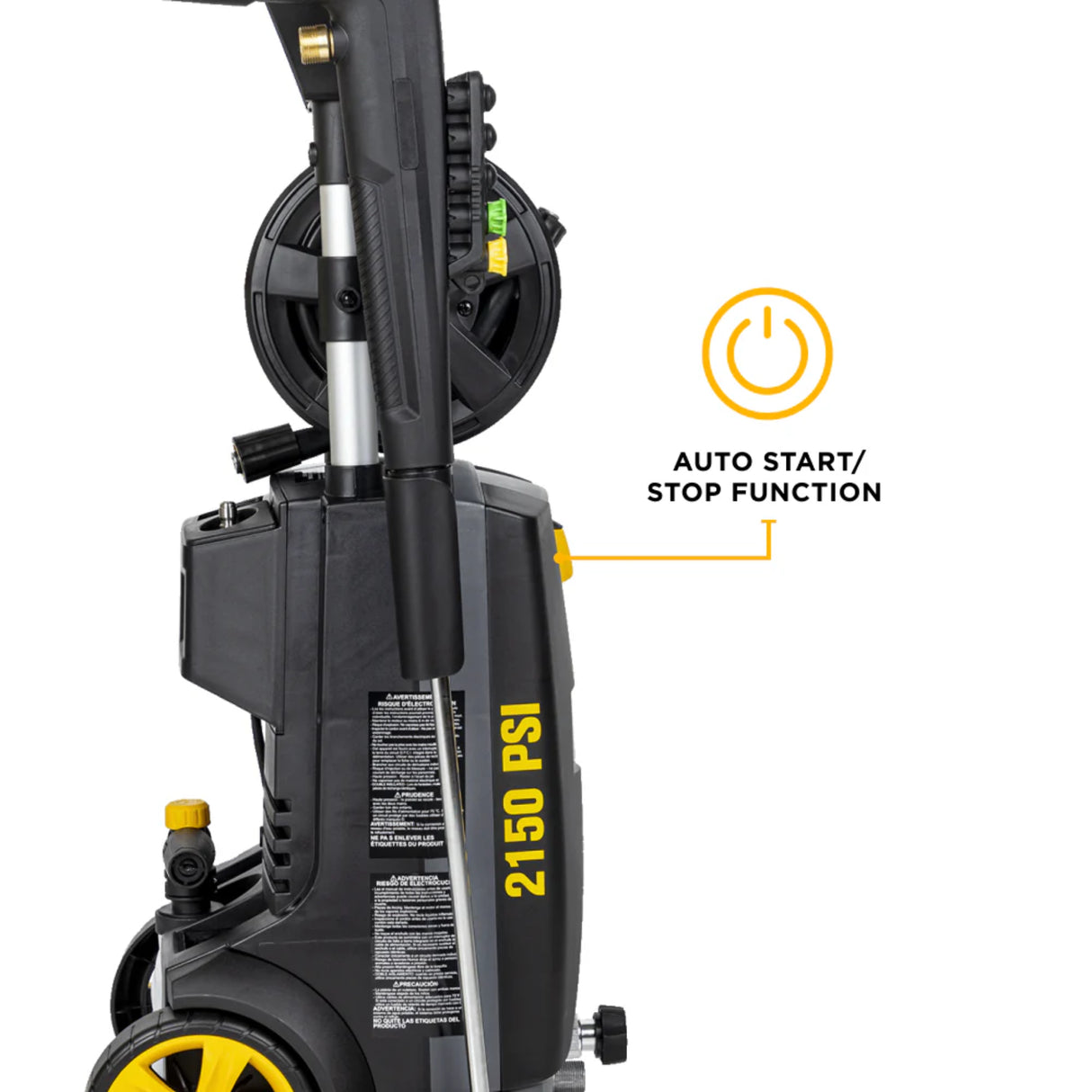 BE Power P2115EN 2,150 PSI 1.6 GPM Cold Water Electric Pressure Washer