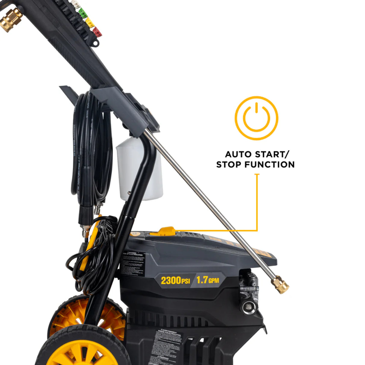 BE Power P2317EN 2,300 PSI 1.7 GPM Electric Pressure Washer