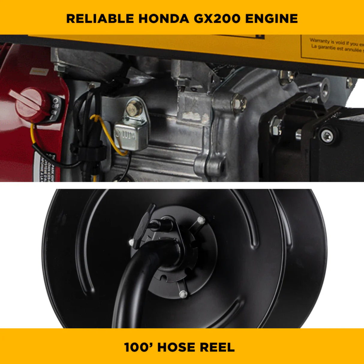 BE Power 3,100 PSI Mobile Detail Pressure Washer with Honda GX200