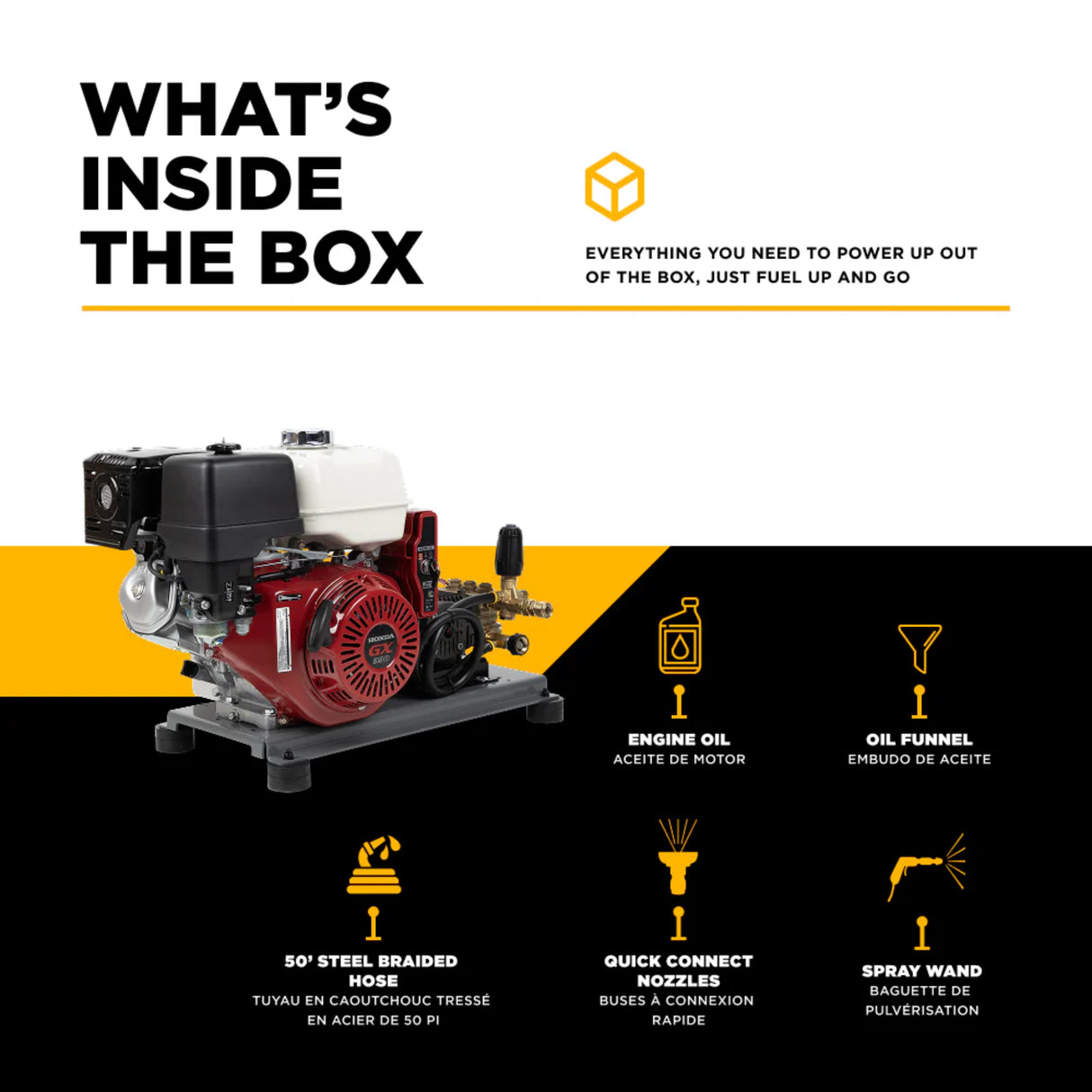 BE Power B3213HETBAS 3,200 PSI Electric-Start Truck-Mount Washer